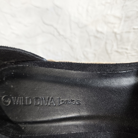 Wild Diva Lounge Espadrille Black Wedges - Picture 4 of 9